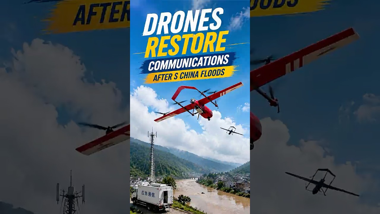 Drones restore communications after S China floods