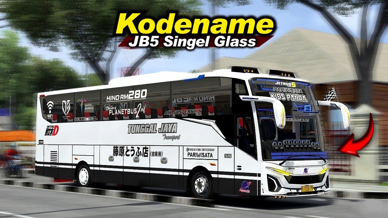 Gratis Woy❗Kodename Terbaru Coy😍 JB5 Singel Glass BUSSID V4.4.1