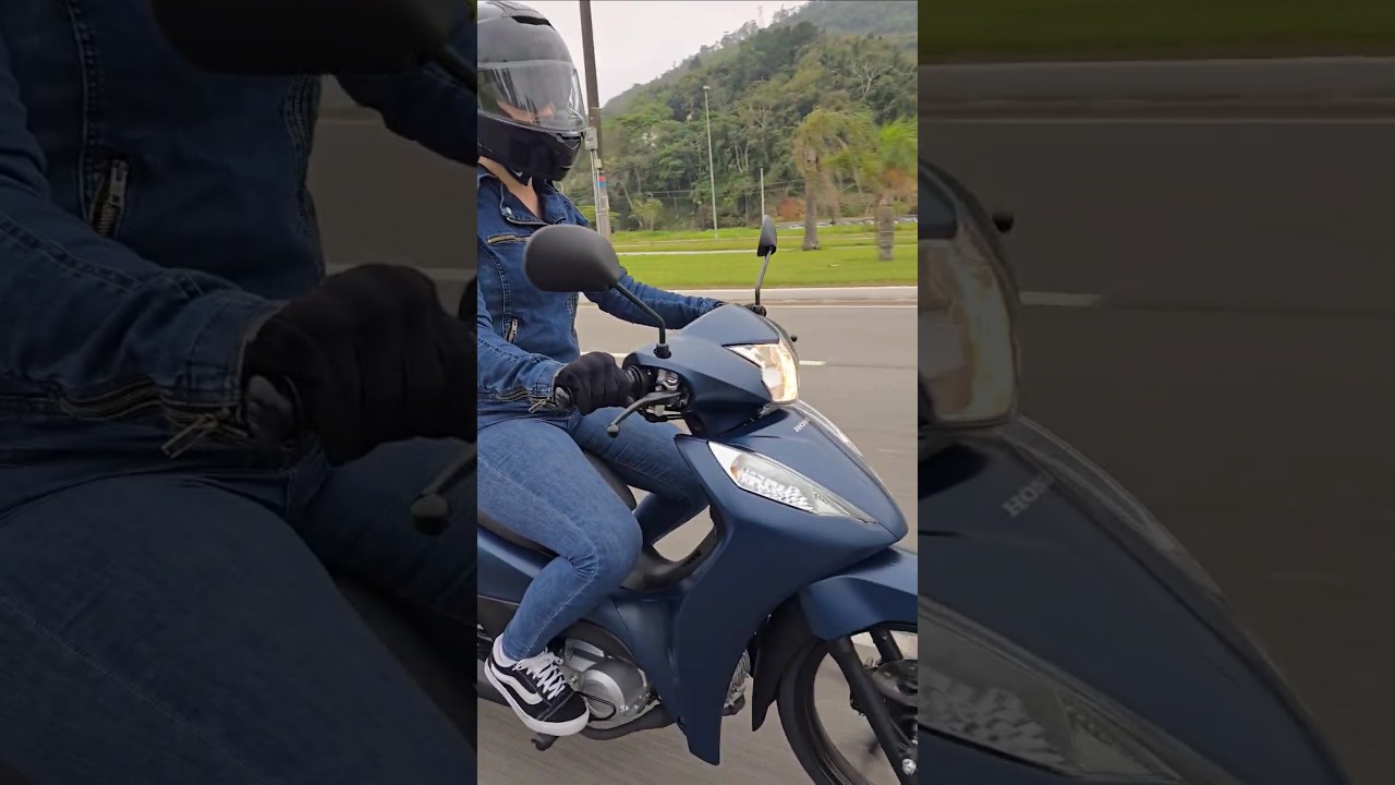 TESTAMOS A NOVA BIZ 🫣 #honda #moto #biz