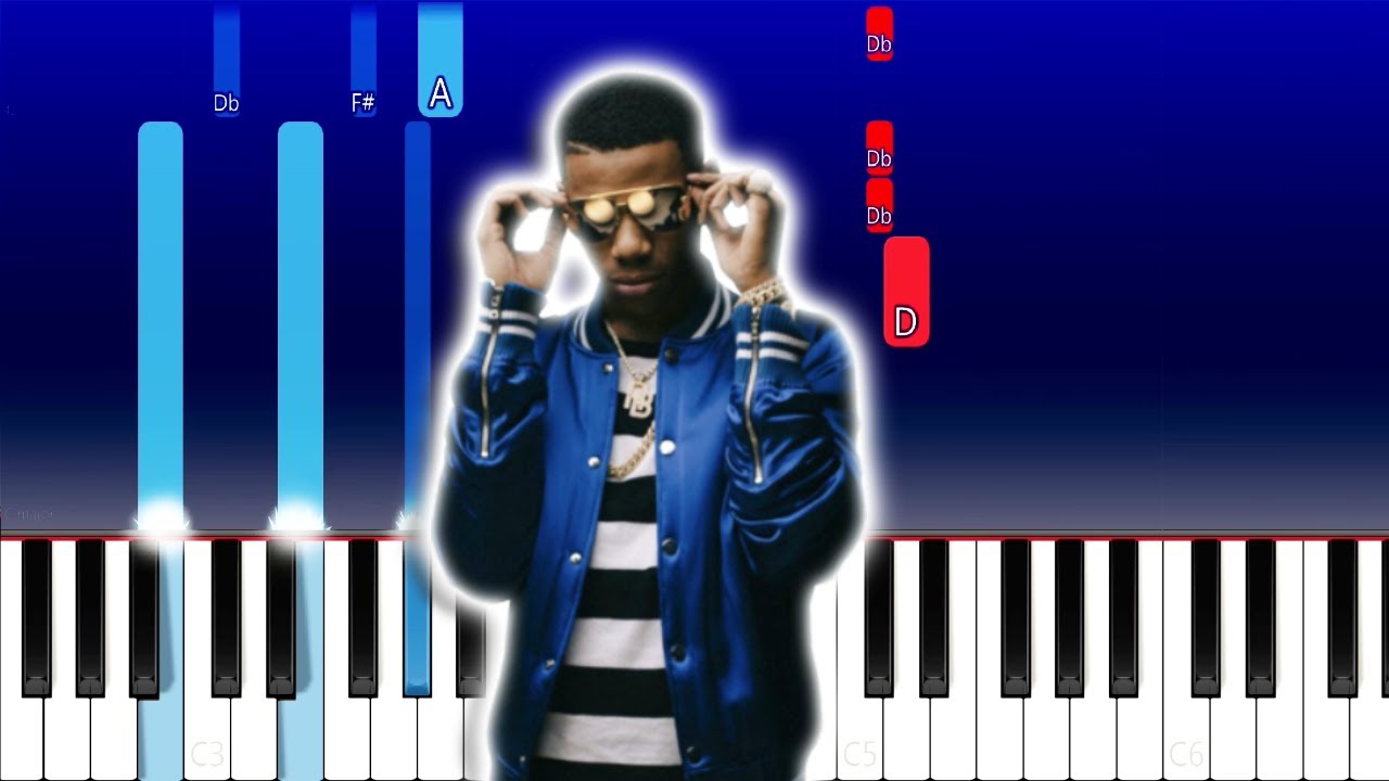 A Boogie Wit da Hoodie - Cinderella Story (Piano Tutorial)