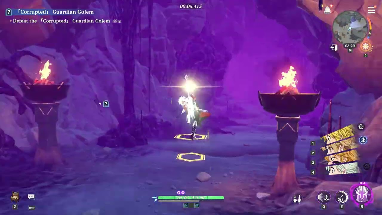 The Seven Deadly Sins : Origin - Guardian Golem Abyss Speedrun 27.3s