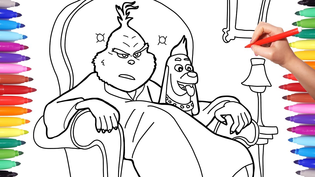 Illumination The Grinch Coloring Pages, How to Draw The Grinch for Kids, Dr Seuss The Grinch