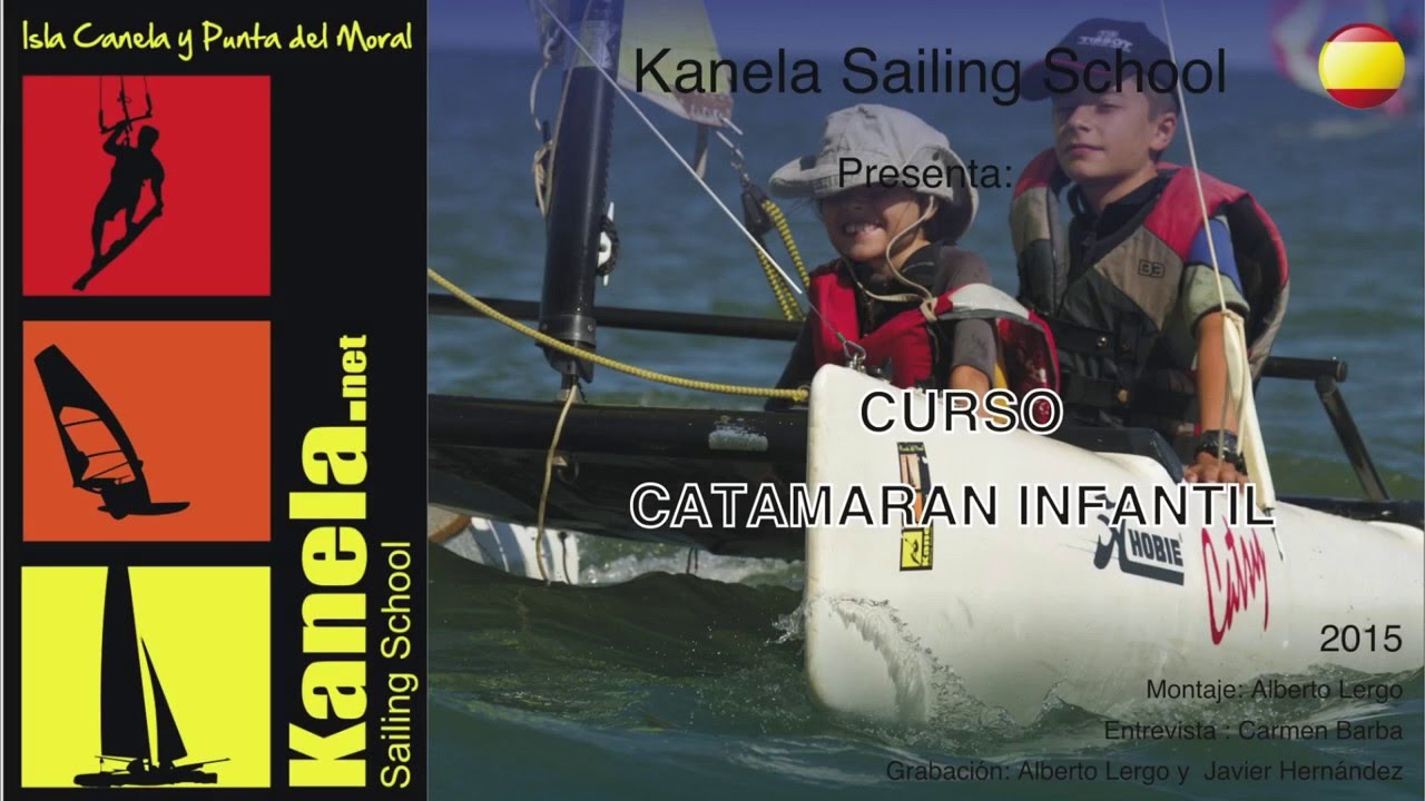 Clases mini catamarán Isla Canela y punta del Moral con Kanela Sailing School
