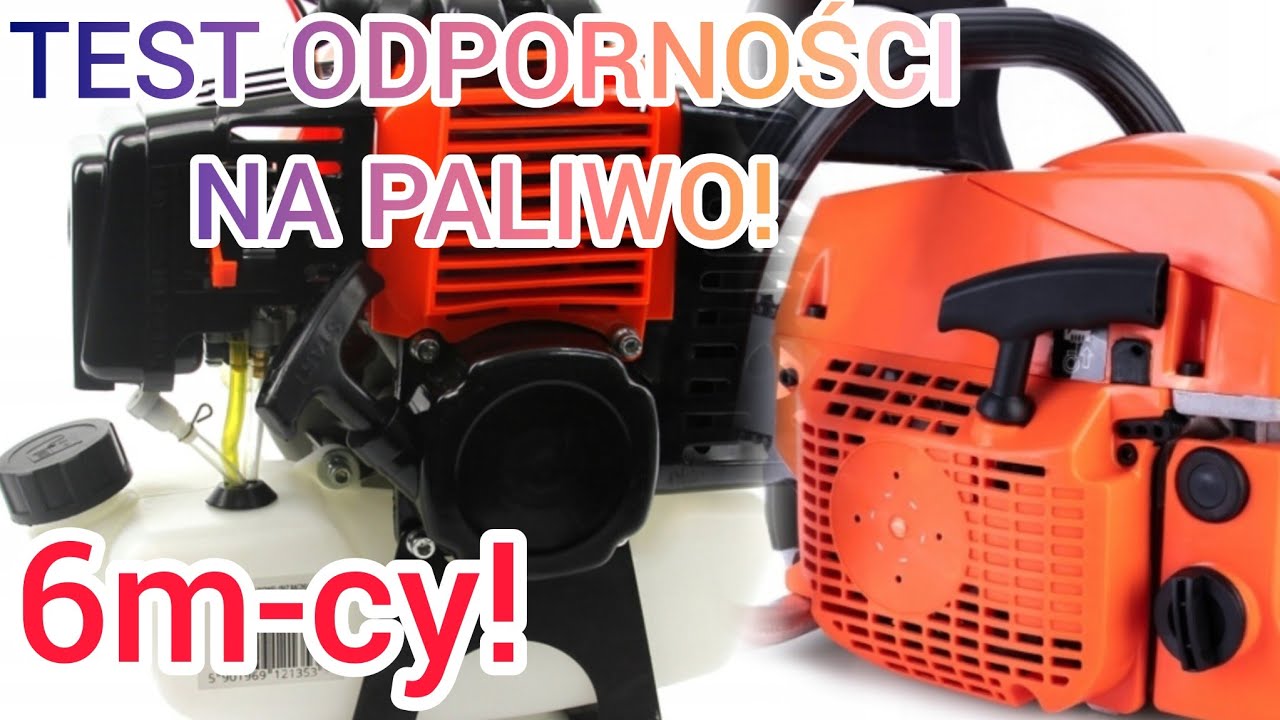 TEST bioetanol benzyna E10  paliwo alkilatowe kontra chińskie tanie komponenty kosa piła pilarka
