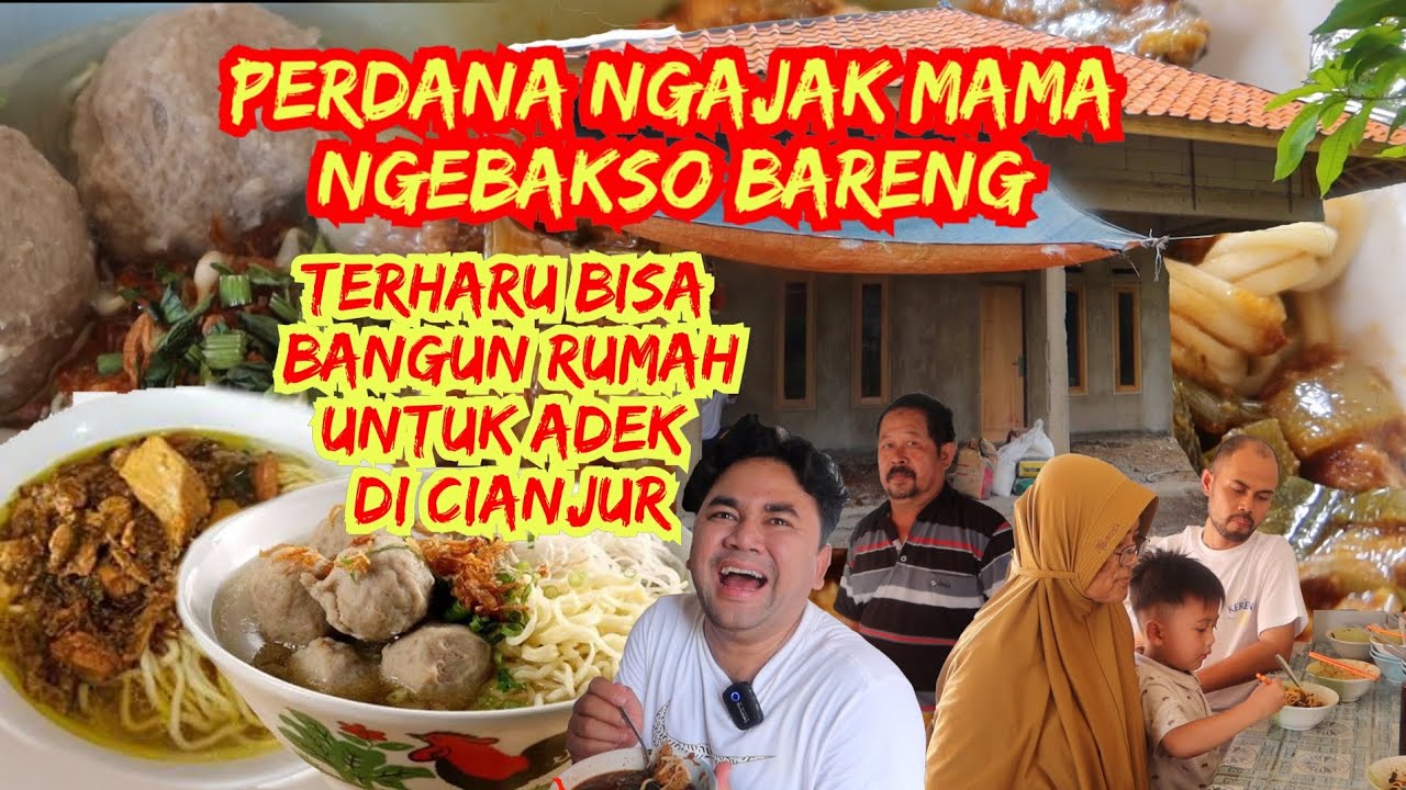 BAKSO KAMPUNG EMANG BEST🔥DULU SUSAH BANGET MAU MAKAN BAKSO INI‼️AKHIRNYA RUMAH BUAT ADEK HAMPIR JADI
