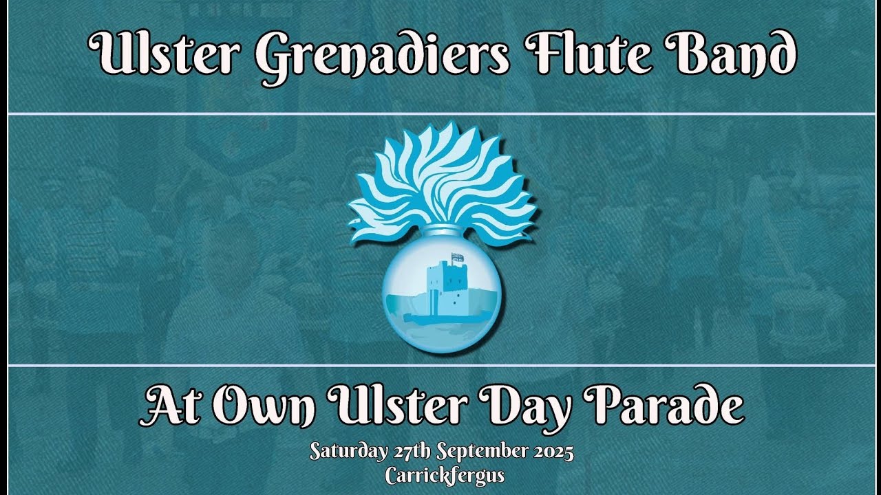 Ulster Grenadiers Flute Band before their own Ulster Day Parade 27/09/25