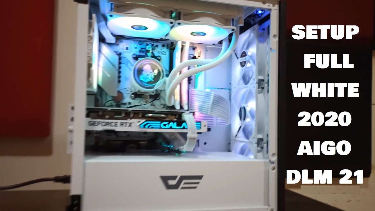 MONTAGEM SETUP FULL WHITE AIGO DARKFLASH DLM 21+B550 COLORFUL 2020