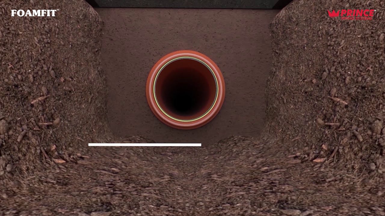 Prince Foamfit Underground Drainage Pipe - Installation Guide