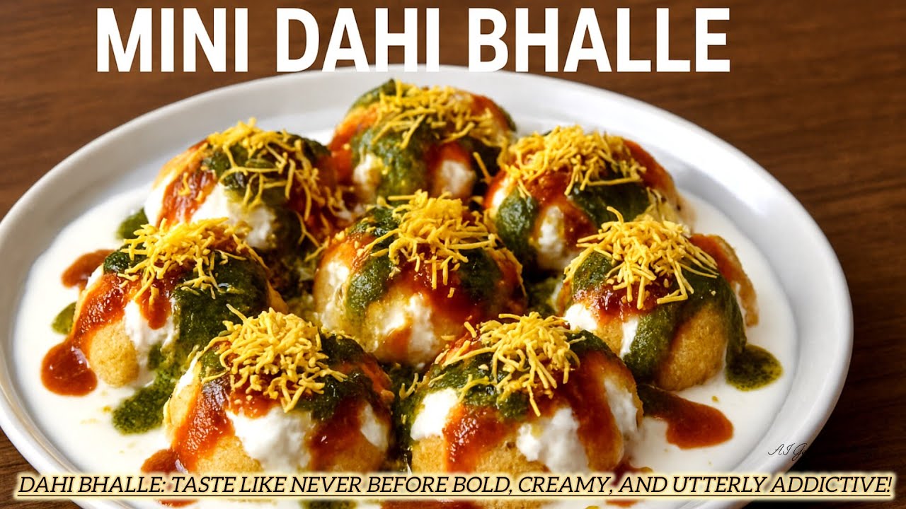 EPISODE 2 -Irresistible Dahi Bhalla Recipe  Soft, Spicy & Tangy Indian Street Food You’ll Love! 😋