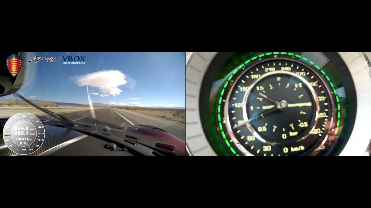 Koenigsegg CC850 Vs Agera RS 0-100 km/h Acceleration Comparison 