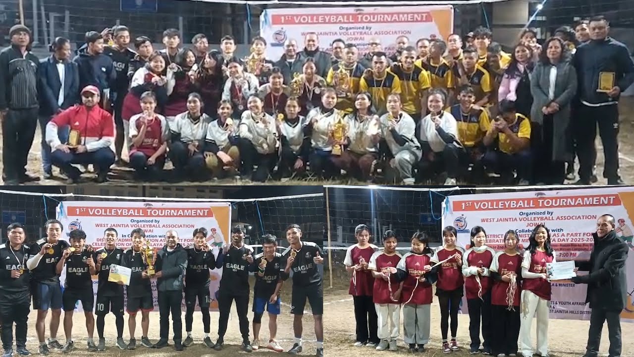 Kut 1st Meghalaya Day Open to All Volleyball Tournament ka WJVA, rah ka NEAU bad ka ATS
