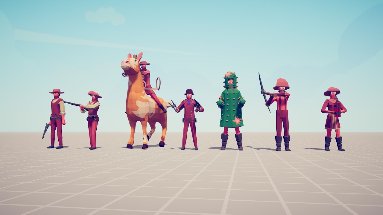 WILD WEST FACTION vs EVERY FACTION - Totally Accurate Battle Simulator TABS