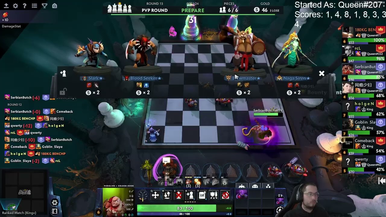 4 Orcs/Nagas/Warlocks! Dota Auto Chess Season 40!