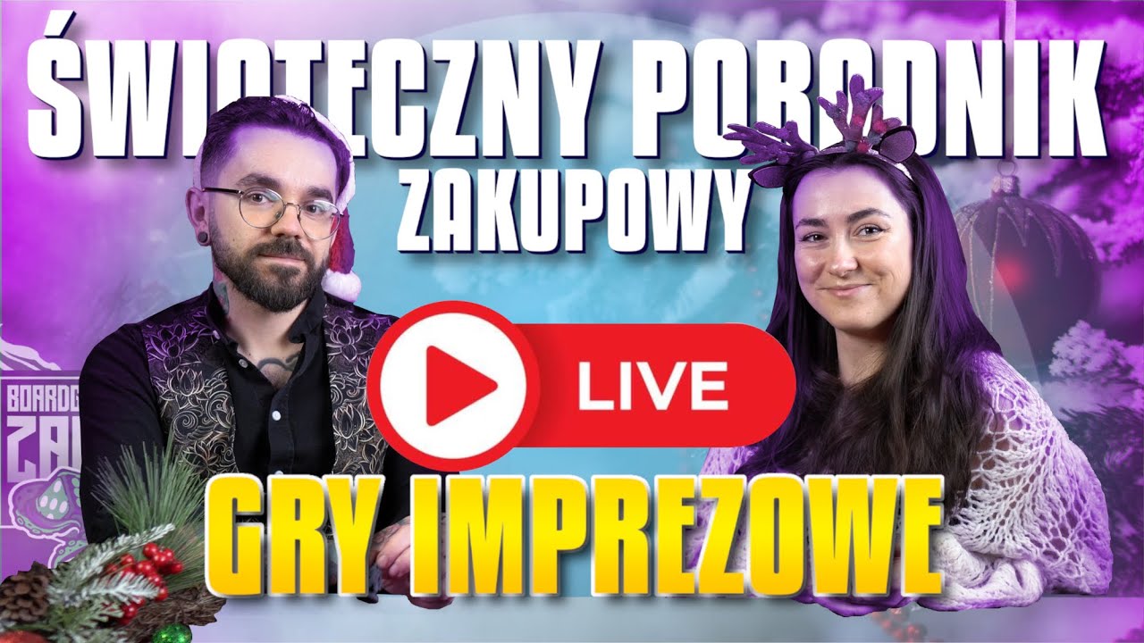 LIVE - Polecajka Świąteczno-Imprezowa - GRY NA PREZENT POD CHOINKĘ