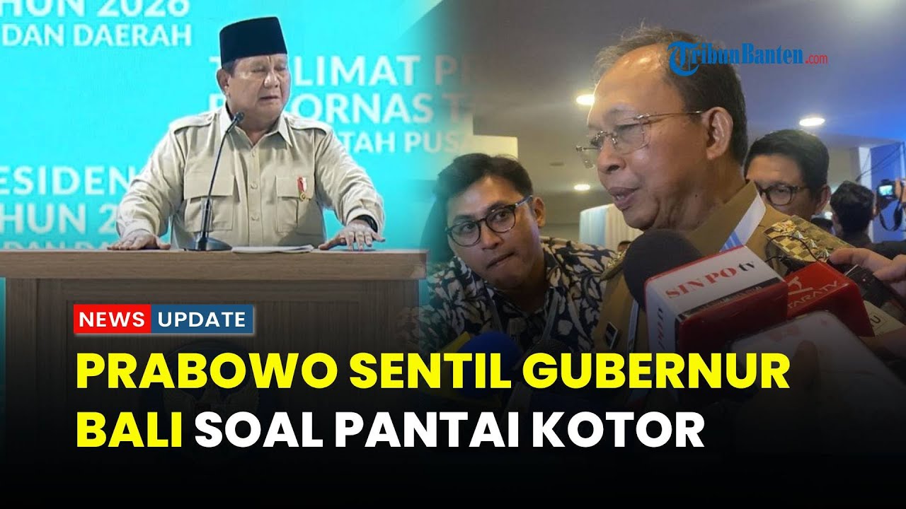 Prabowo Sentil Gubernur Bali soal Pantai Kotor dan Masalah Sampah