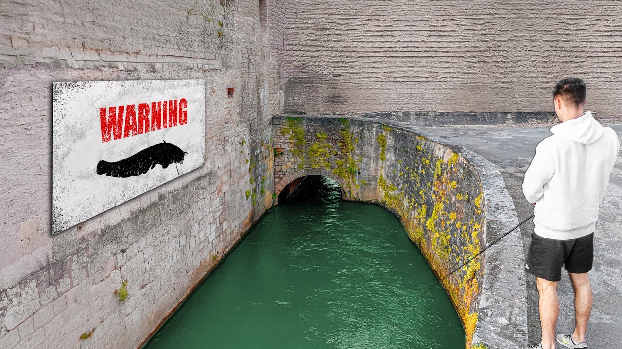Fishing An Ancient Moat Full Of Giants!