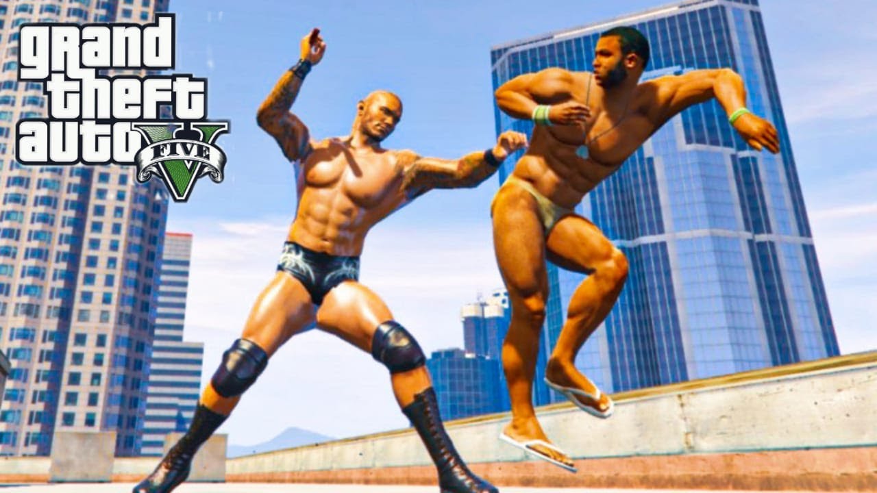 GTA 5 : Randy Orton WWE Extreme moments Compilation (WWE Commentary)