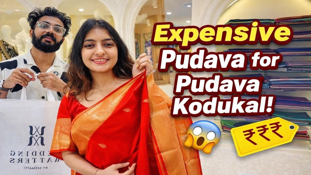 Costly Pudava 🥻 | Pudava Kodukal Shopping | Traditional Kerala Ritual