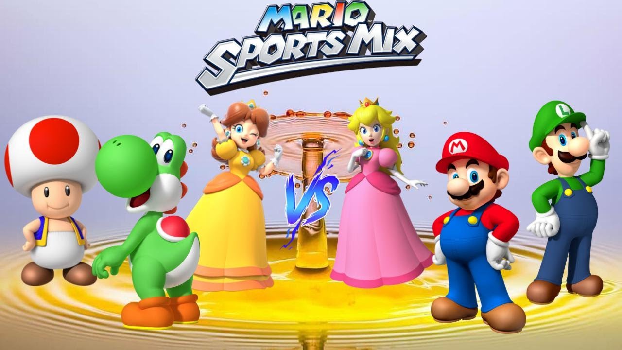 Mario Sports Mix - Dodgeball (3 players, Expert CPU) Exhibition Ep. 1209