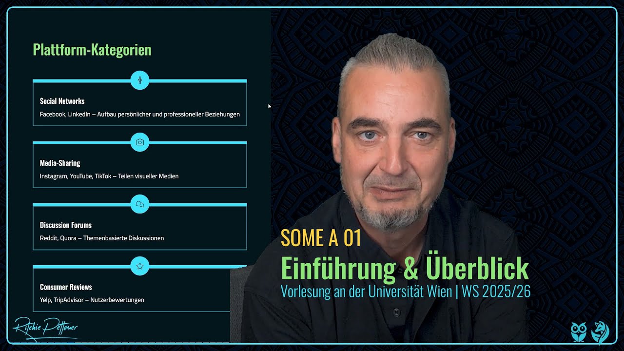 Social Media A Vorlesung 01: Einf&uuml;hrung in Social Media: Begriffe, Mechanismen, Folgen | WS25/26