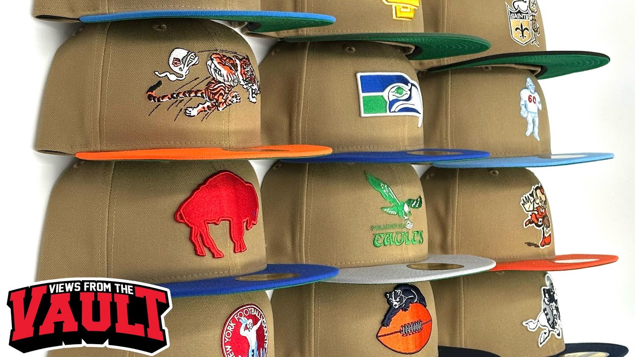 VINTAGE NFL LOGOS & NEW ERA FITTED HATS!  Which is your favorite?
