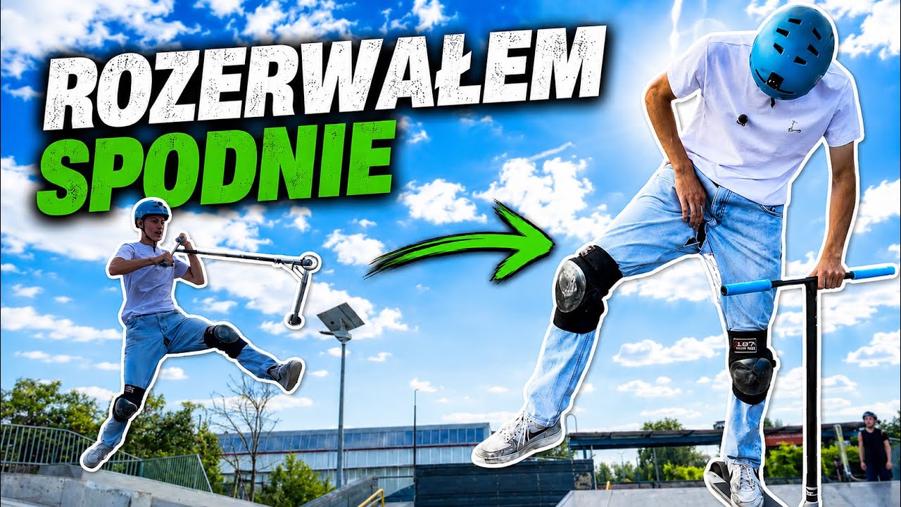 Rozerwałem Spodnie na Skateparku 🤯🛴(Jedziemy na AveParku)