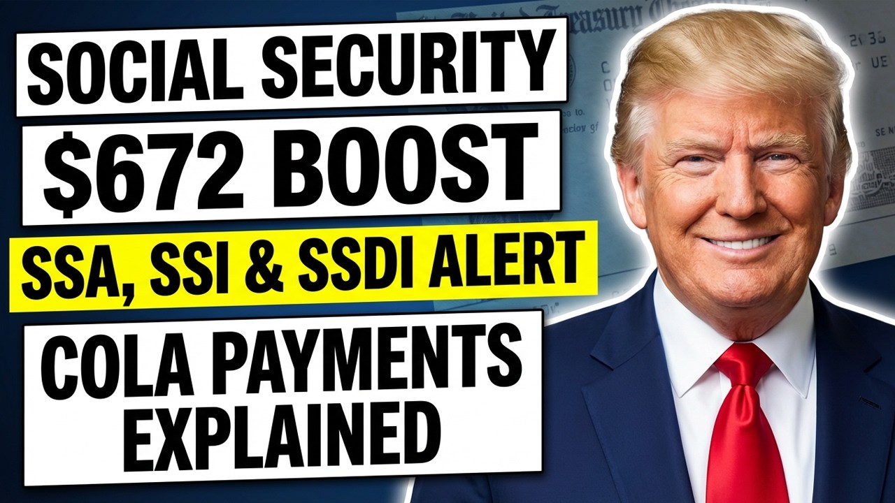 SOCIAL SECURITY ALERT! $672 Boost for Millions &mdash; COLA SSA, SSI & SSDI Payments Explained