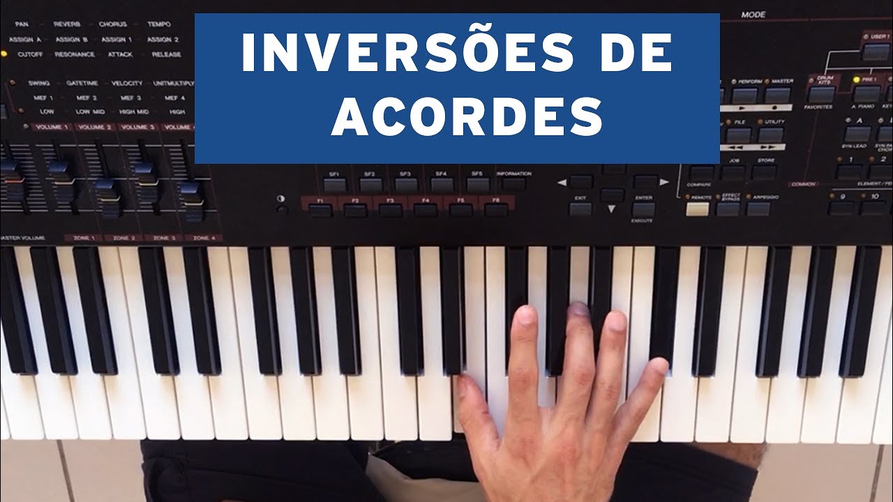 INVERSÕES DE ACORDES - O estudo mais IMPORTANTE para aprender TECLADO e PIANO