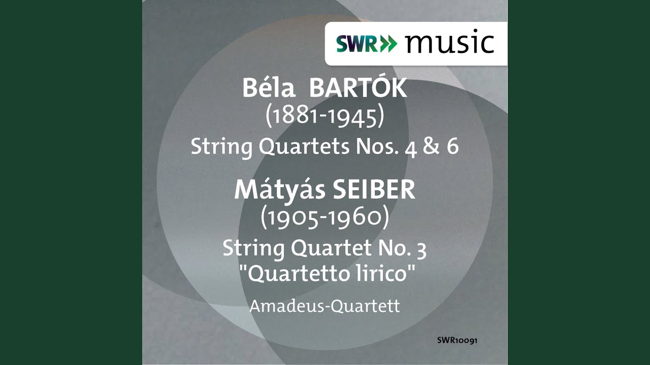 String Quartet No. 4, BB 95: III. Non troppo lento