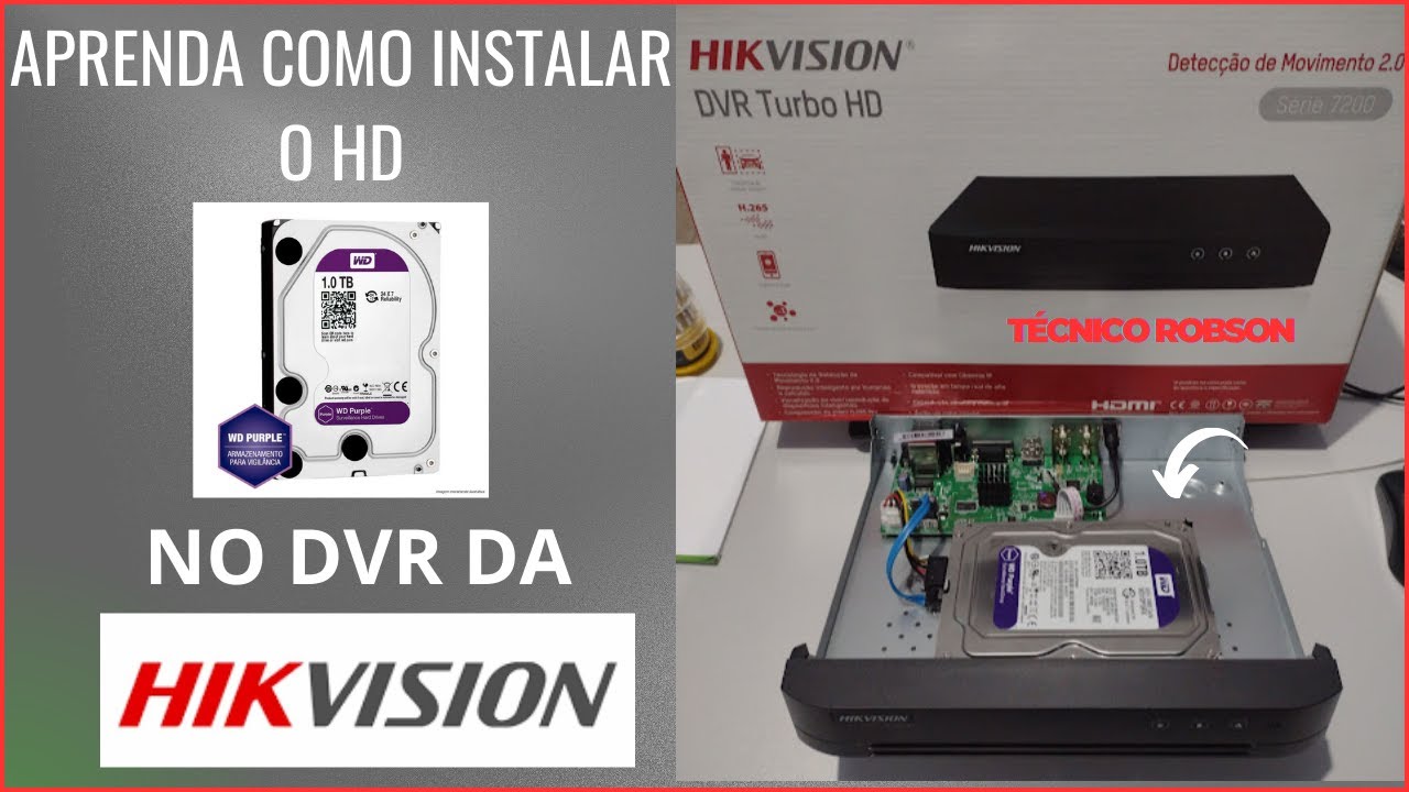 como Instalar o HD no DVR HIKVISION passo a passo MODELO: IDS-7204HGI-M1/CVBS 