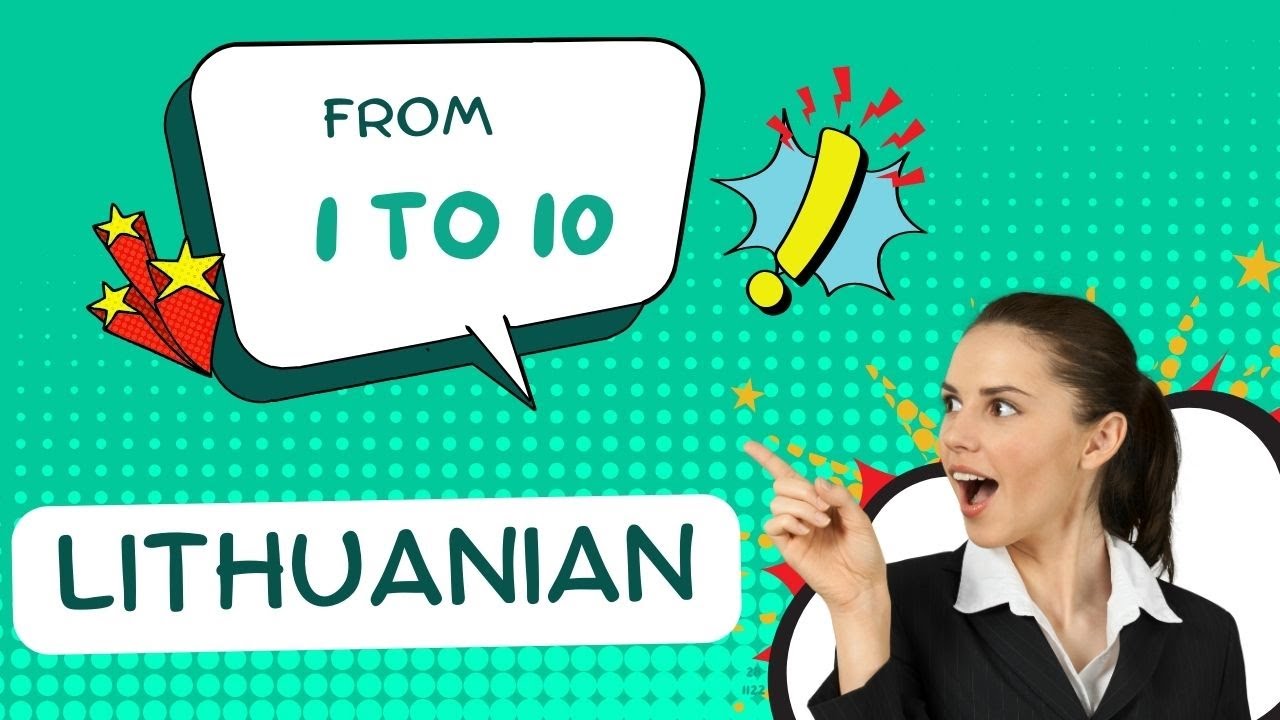 Count from 1 to 10 in LITHUANIAN #counting #how #learning #lithuania