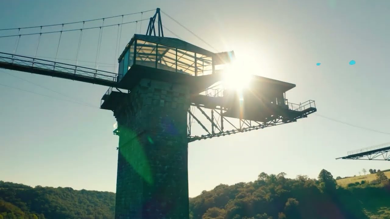 saut elastique duo viaduc de la souleuvre