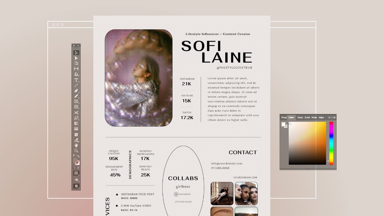 Create a Simple Influencer Media Kit Template