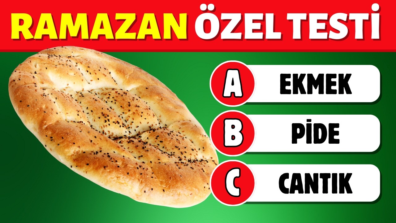Ramazana Özel Bulmaca 🌙🧠 Ramazan Bilgi Yarışması | 30 Soru Ramazan Bayramı ve Oruç Bilmece Testi