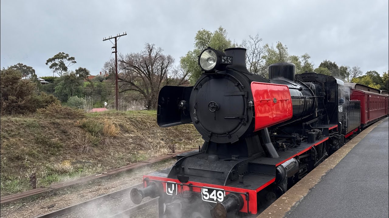 J549 at the Victorian Gold Fields Railway