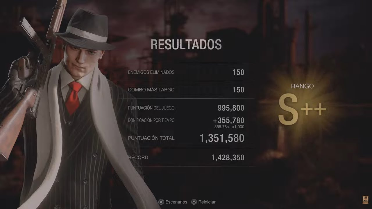 RE4 - Leon S. Kennedy Mercenaries Rank S++ - Island