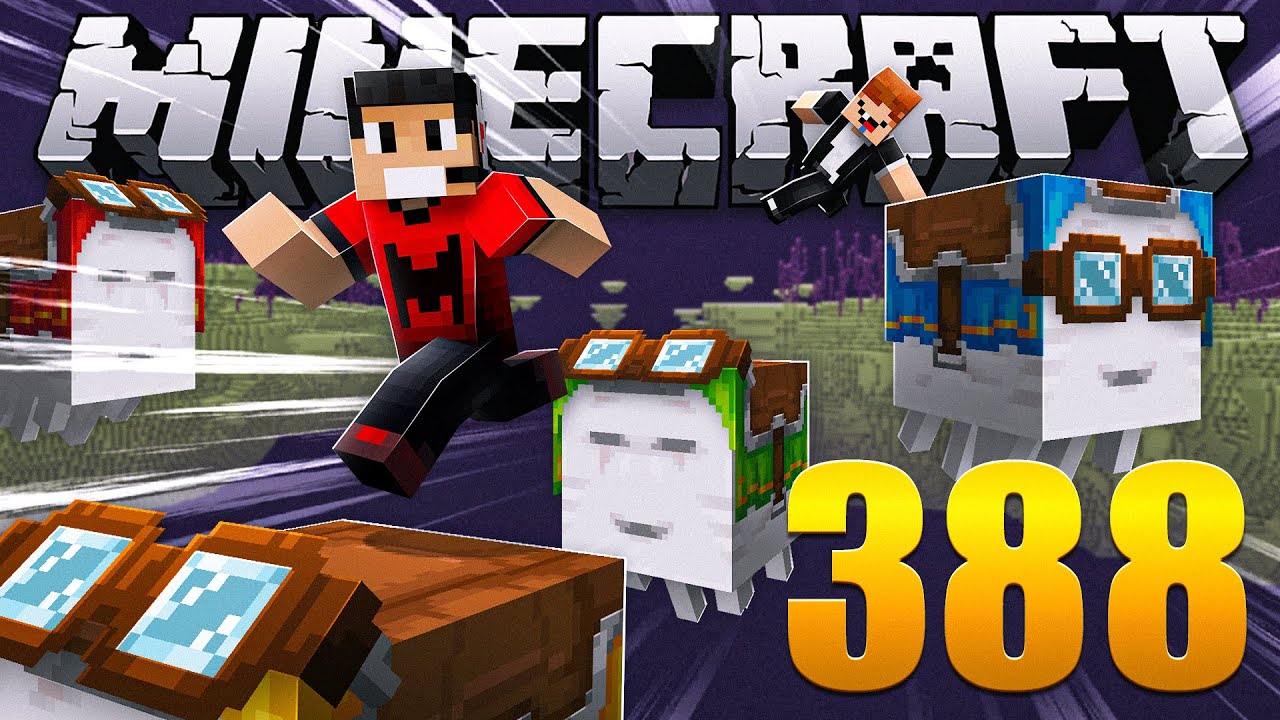 Construímos um Parkour de Happy Ghast  - Minecraft Em busca da casa automática 