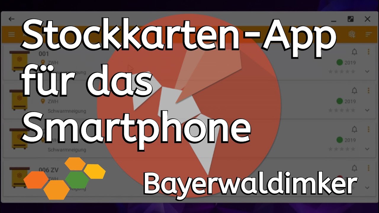 Stockkarten App für das Smartphone - Bayerwaldimker 🌲🐝 | Imker | Bienen