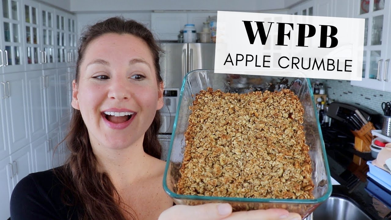 Refined Sugar Free! Healthy, Vegan, WFPB Apple Crumble!