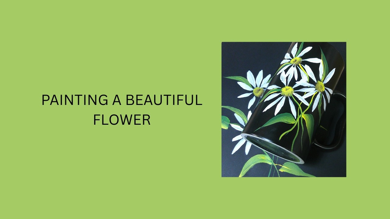 PAINTING BEAUTIFUL FLOWER EASY | Painting Daisies | Simple | Beginner Painting | Aressa1  2026