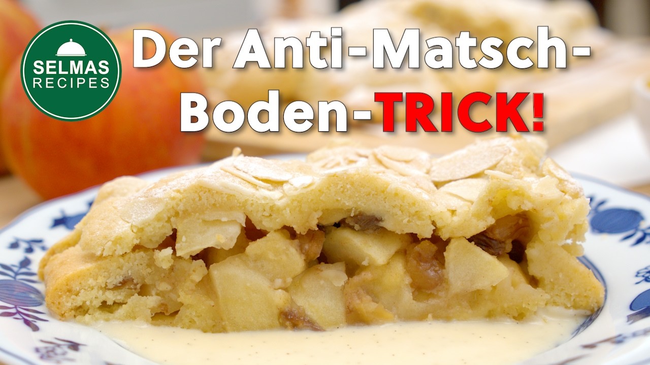 Apfelstrudel mit Mürbeteig: 3 Profi-Tipps, wie der Boden nicht matschig wird