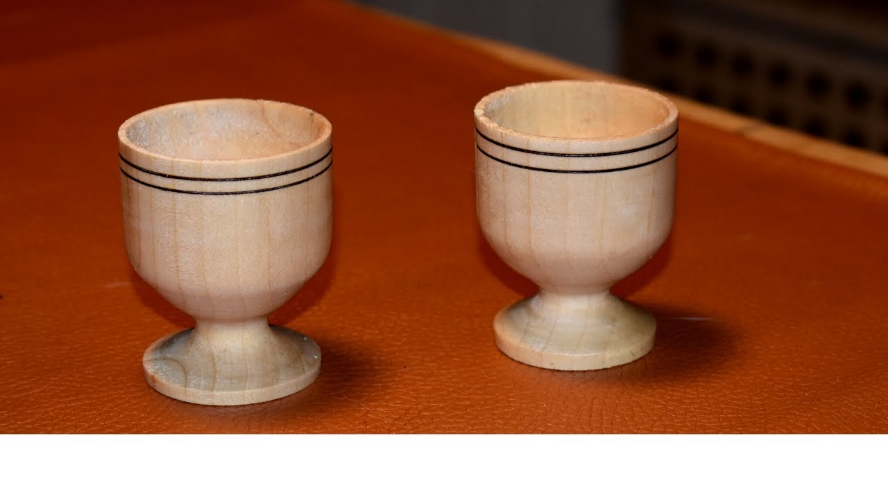 Woodturning Egg Cups from Firewood.