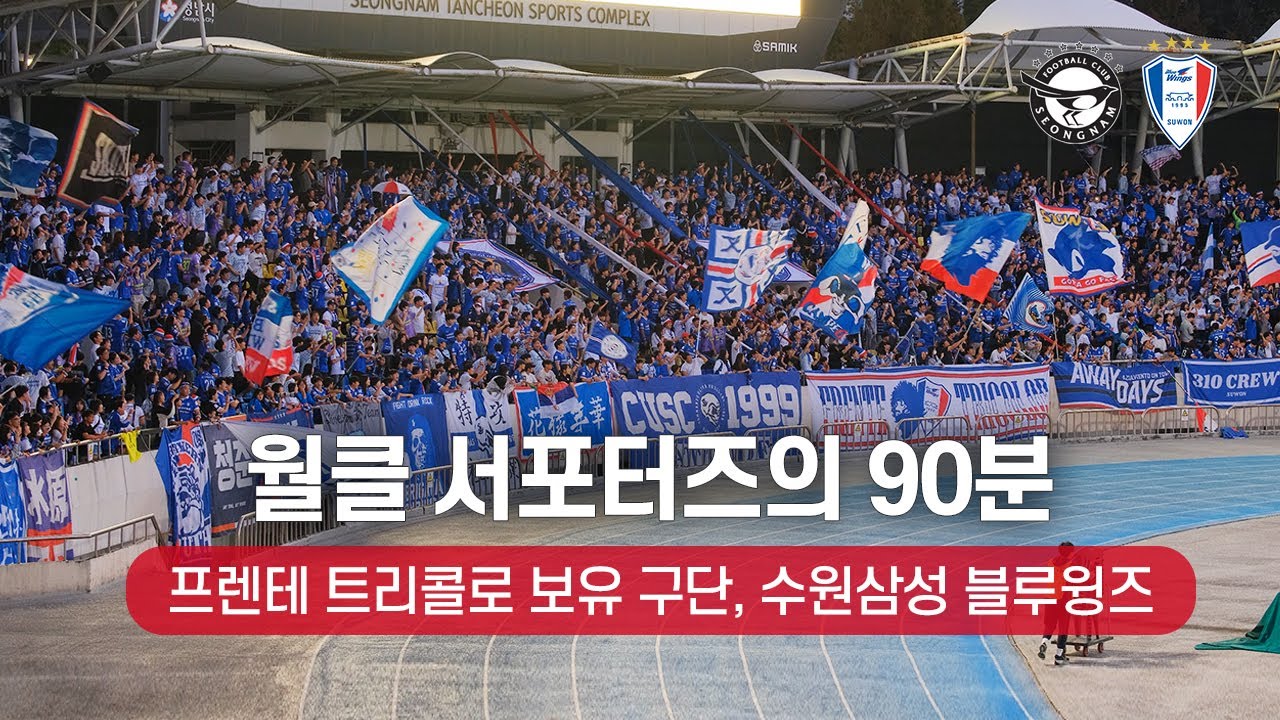[4K] 가을 하늘에 울려 퍼진 승리의 노래 ( 2024 K리그 직관 브이로그 / 성남FC vs 수원삼성 / 프렌테 트리콜로 응원 직캠 )