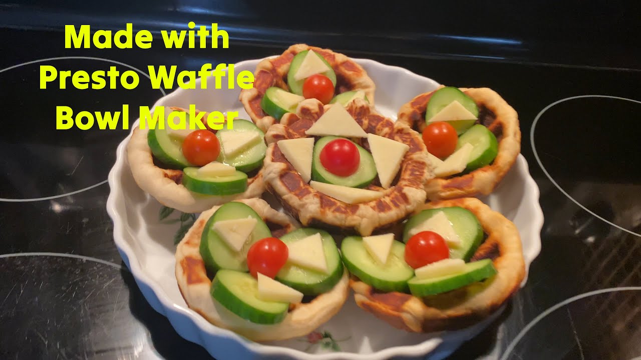 Making Edible Bowls with Presto Waffle Bowl Maker