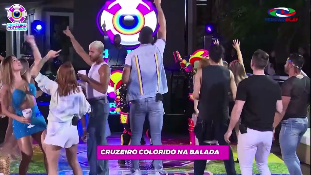 Cruzeiro colorido primeira festa do reality show LGBTQIAP+ @Cruzeirocolorido