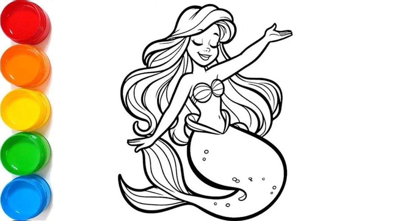 How To Draw Elsa Drawing, Panting And Coloring For Kids And Toddlers | Let's Draw Together
