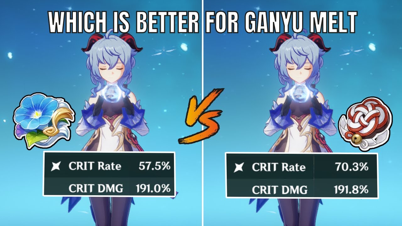 Ganyu Damage Comparison: Shimenawa vs Wanderers Troupe For Melt Ganyu Comp [Genshin Impact]