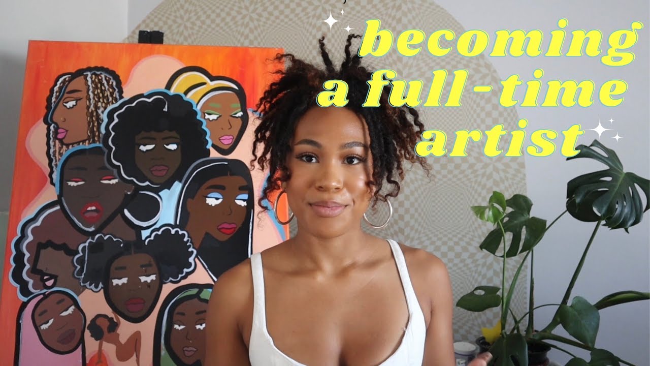 My journey to becoming a full time artist // my first artist vlog // welcome to my channel!