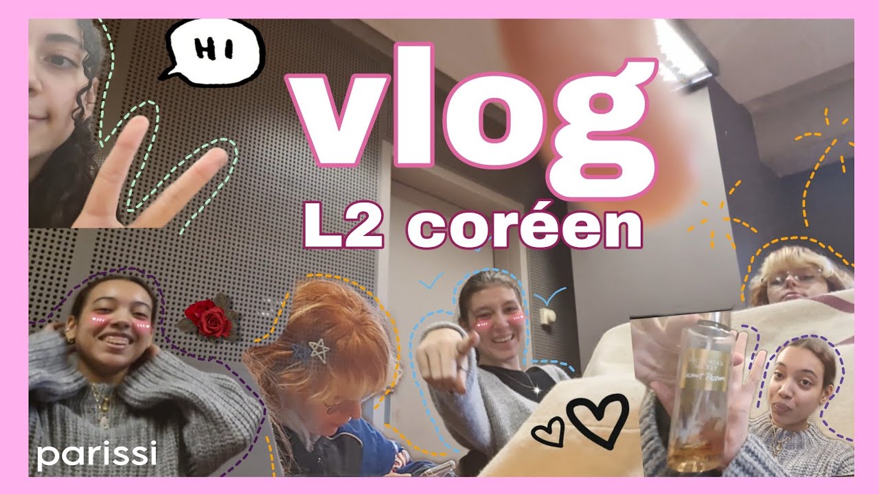 vlog rentrée L2 licence de coréen