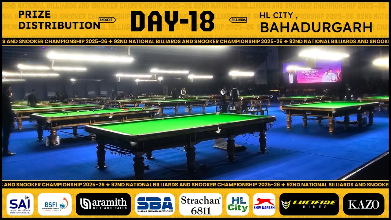 PRIZE DISTRIBUTION || 92nd SBA National Billiards & Snooker Championship